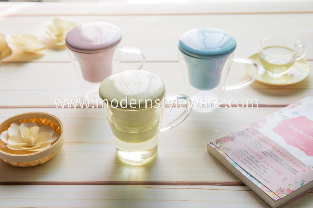 Glass Tea Cup Double Wall Glass Cup